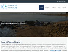 Tablet Screenshot of ksfinancialadvisors.com
